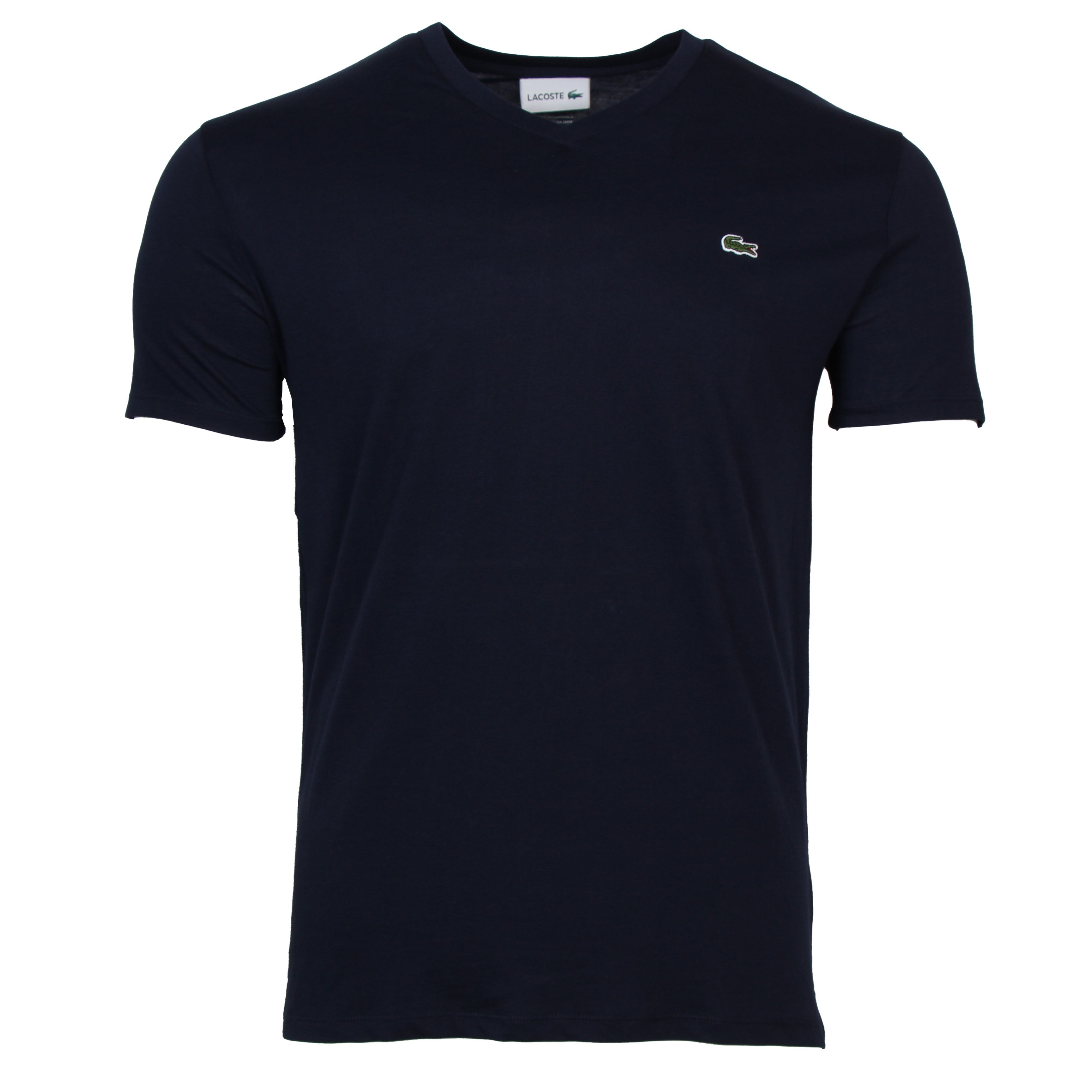 Lacoste V-Neck Soft Pima Cotton Tee