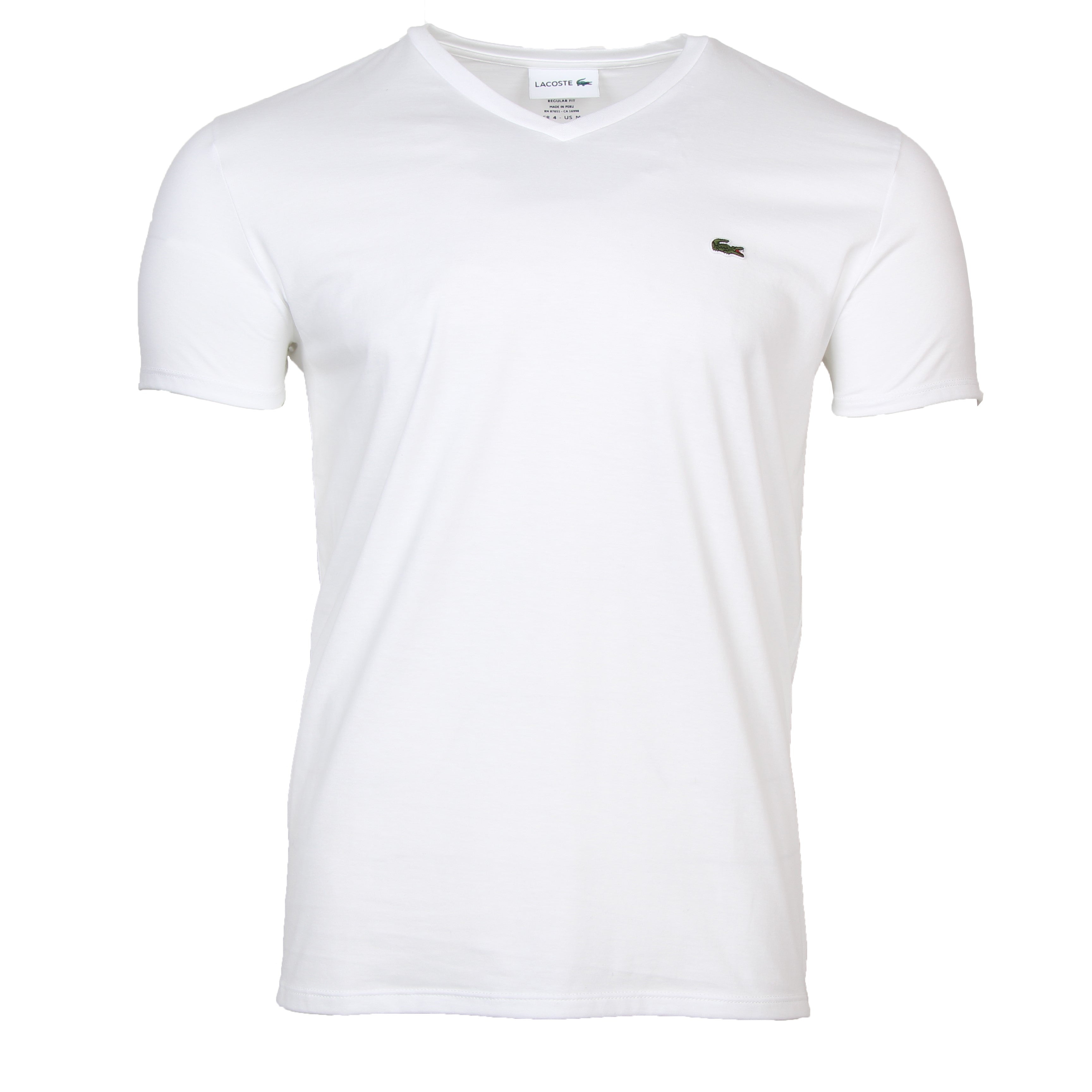 Lacoste V-Neck Soft Pima Cotton Tee