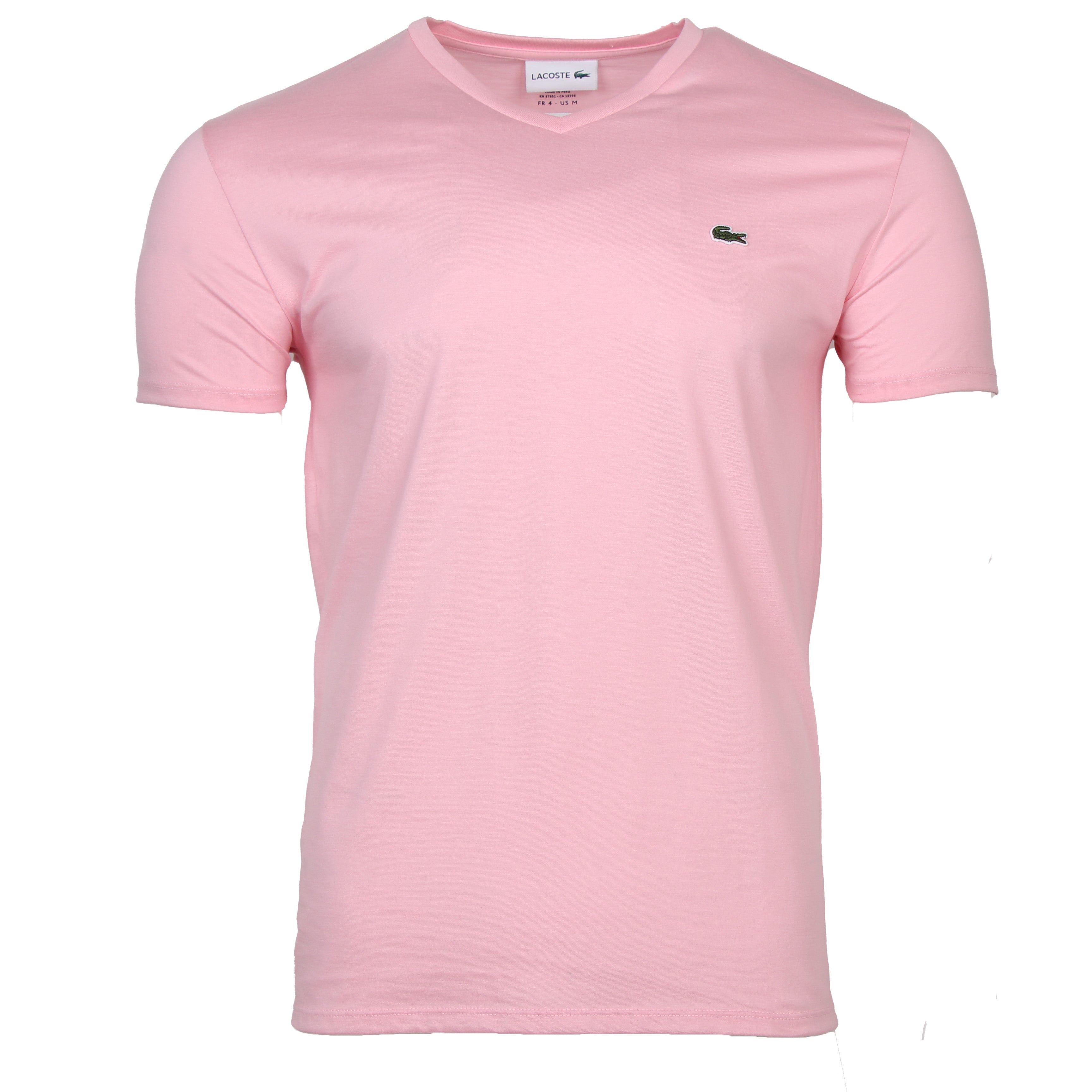 Lacoste V-Neck Soft Pima Cotton Tee