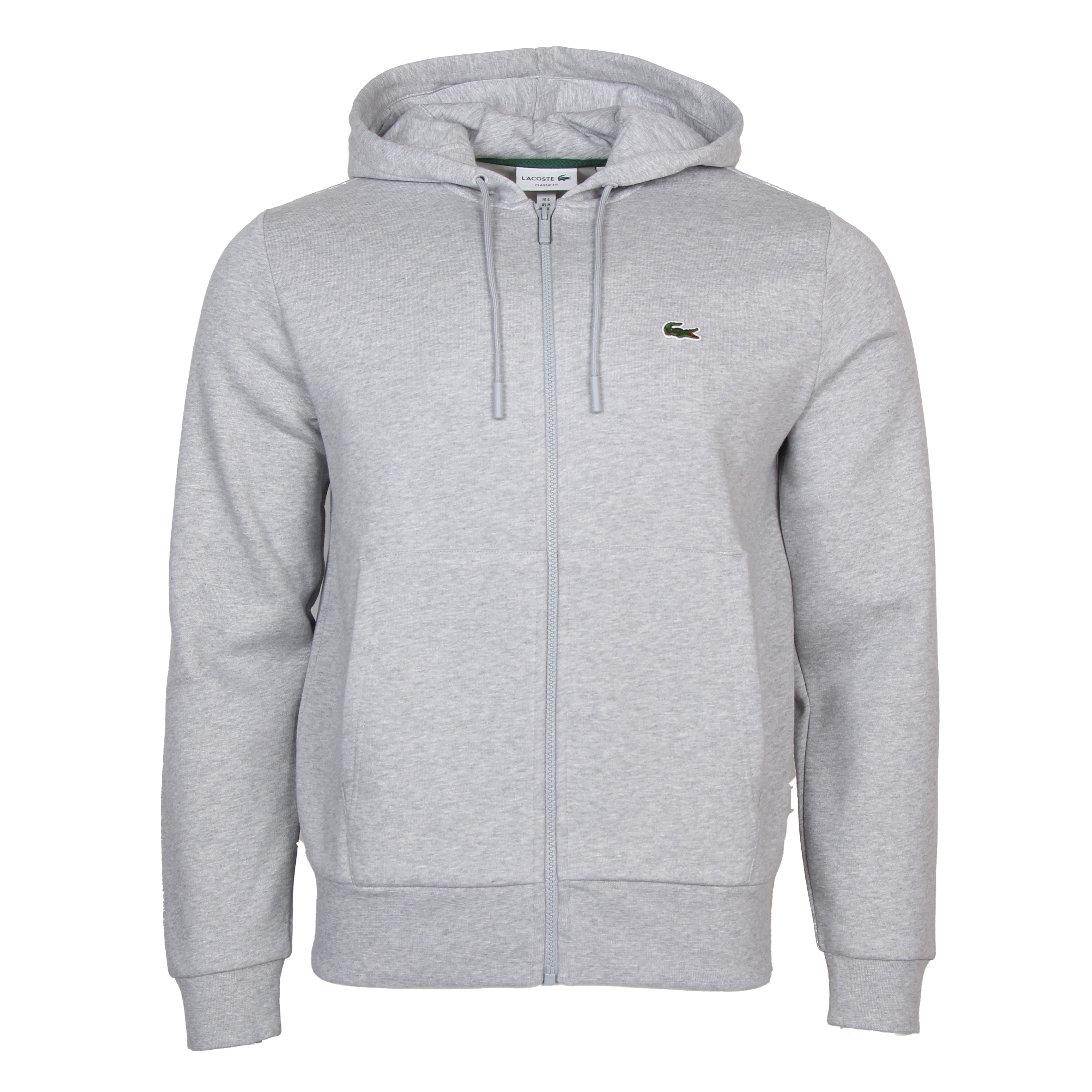 Lacoste Men's Kangaroo Pocket Zip-Up Fleece Hoodie