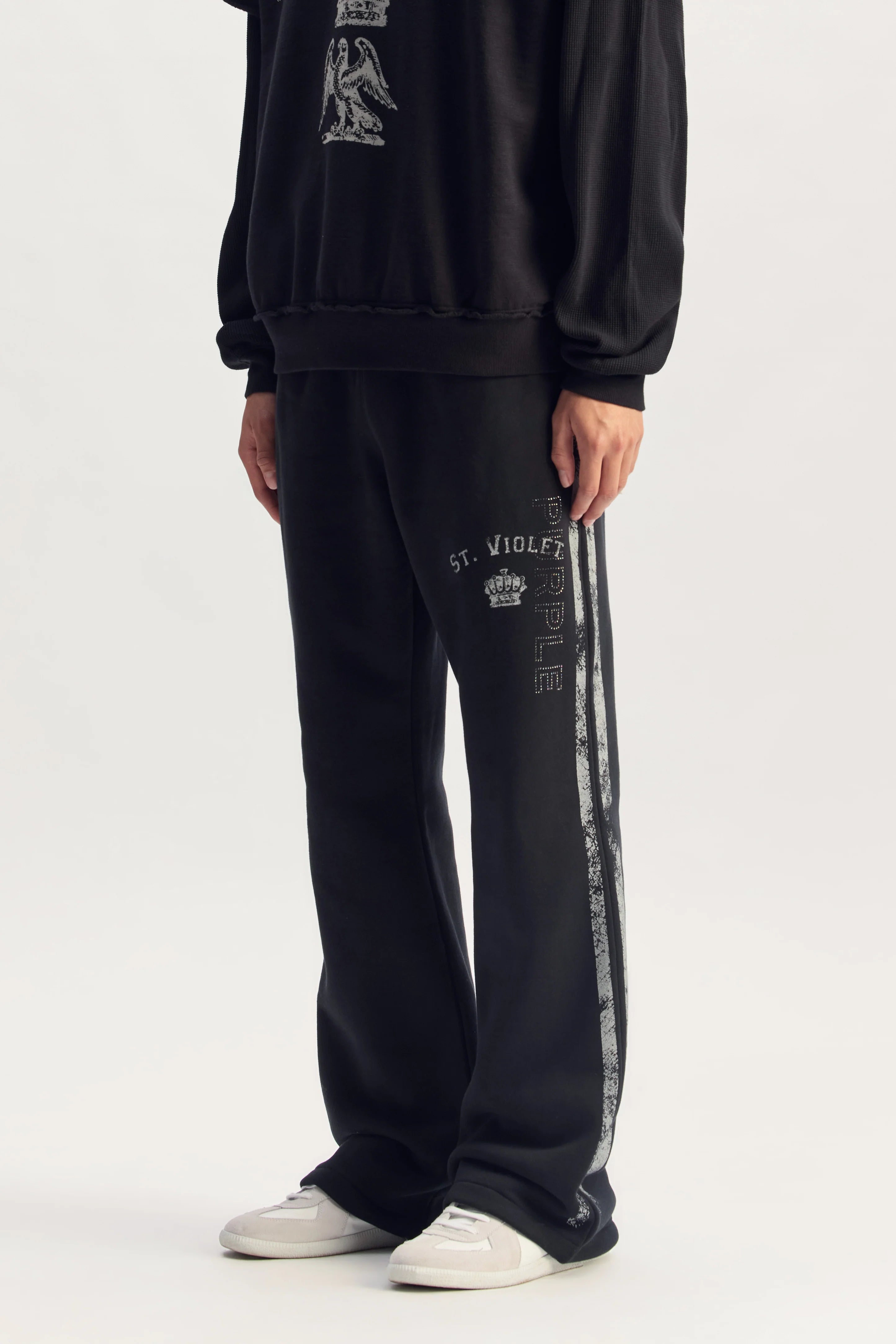 Purple Brand St. Violet Stripe Sweatpants