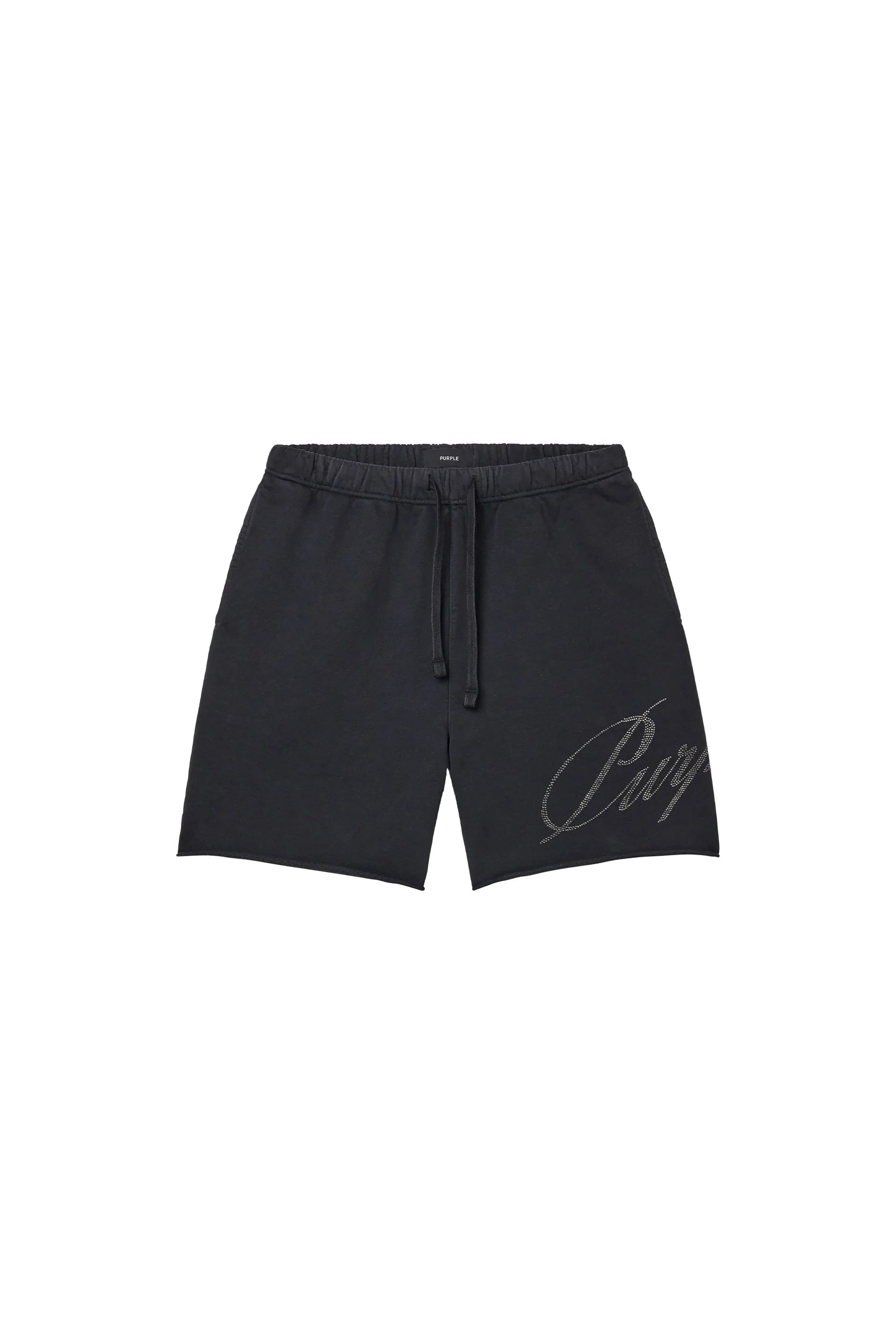 Purple Brand Crystal Slanted Script Short