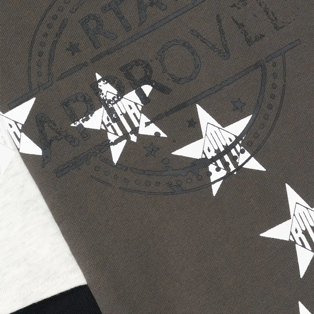 RTA CHARLES SWEATSHIRT | BLACK WHITE GREY PATCHWORK