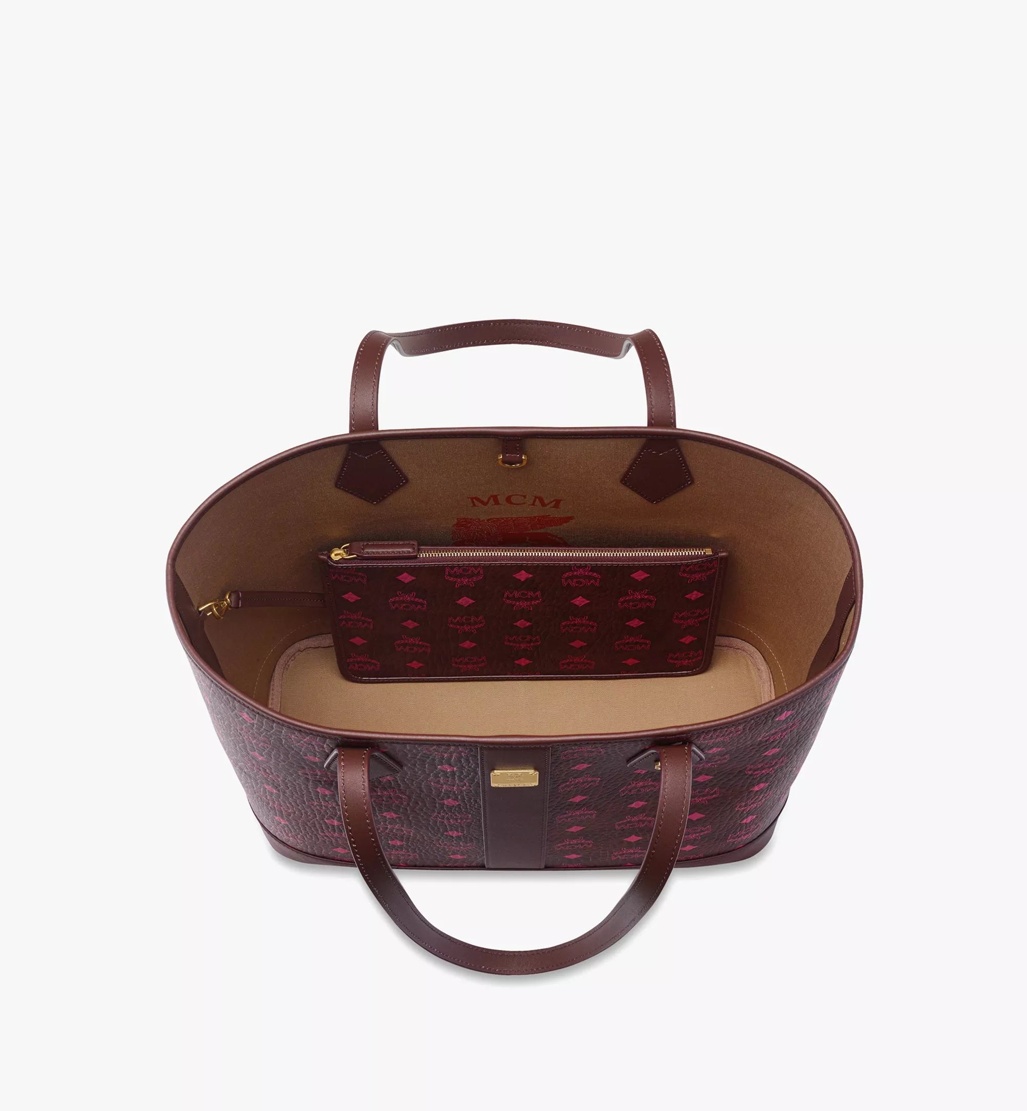 Mcm New Liz Shopper In Visetos