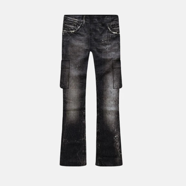Purple Brand Cargo Flare Jean