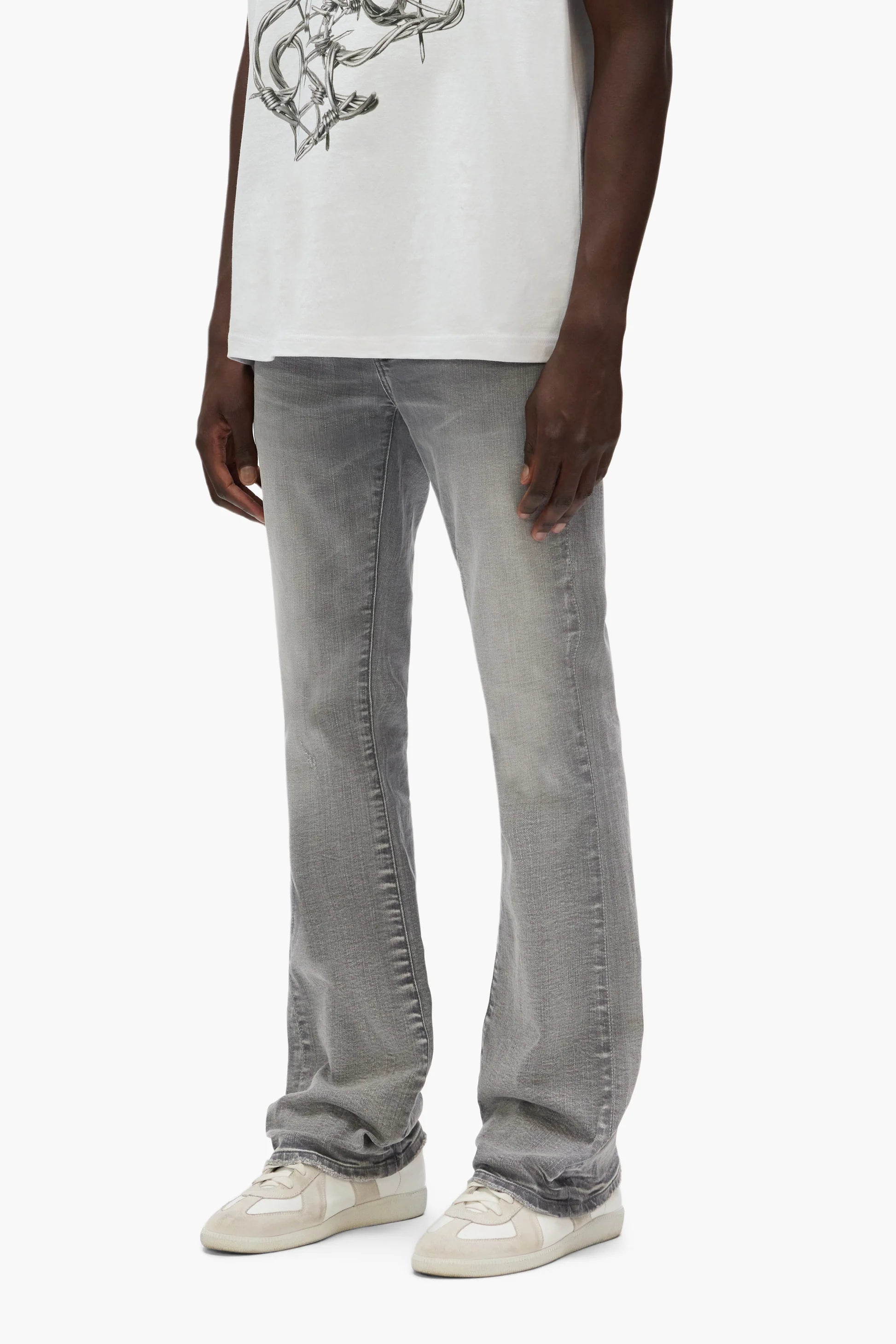 Purple Brand Flare Stormy Sky Grey pant