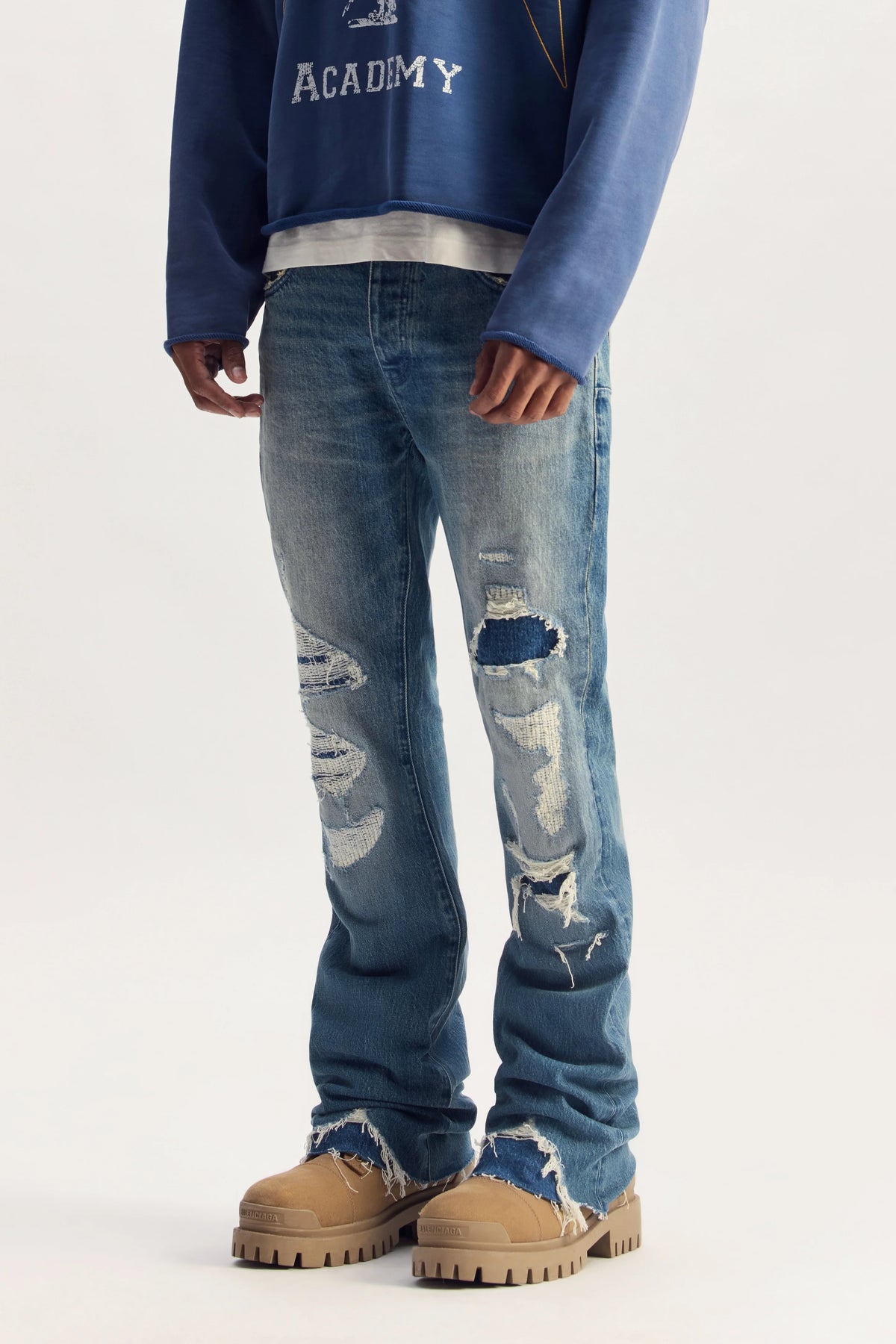 Purple Brand P004 Vintage Heavy Destroy Jeans
