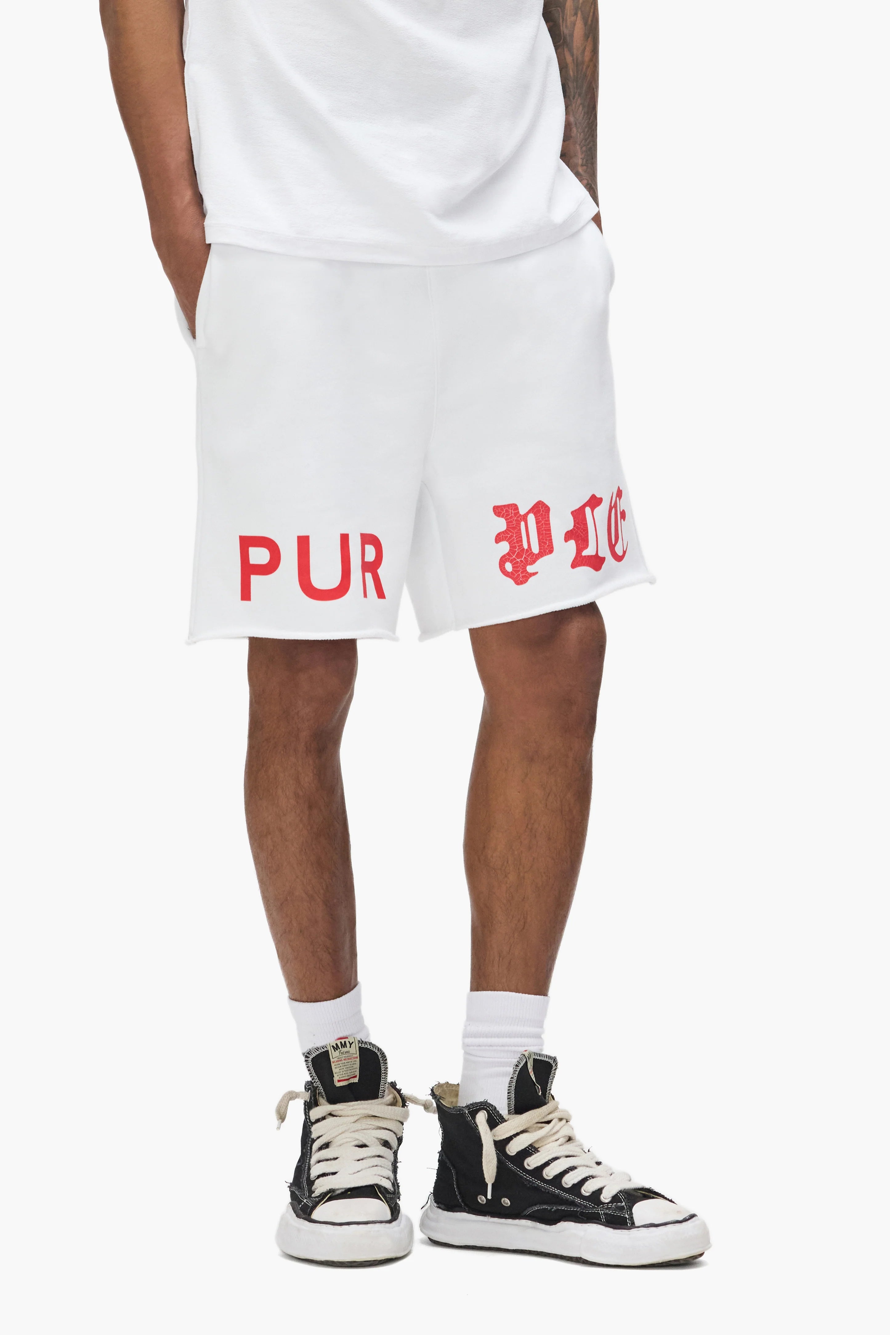 Purple Brand Half & Half Wordmark Short