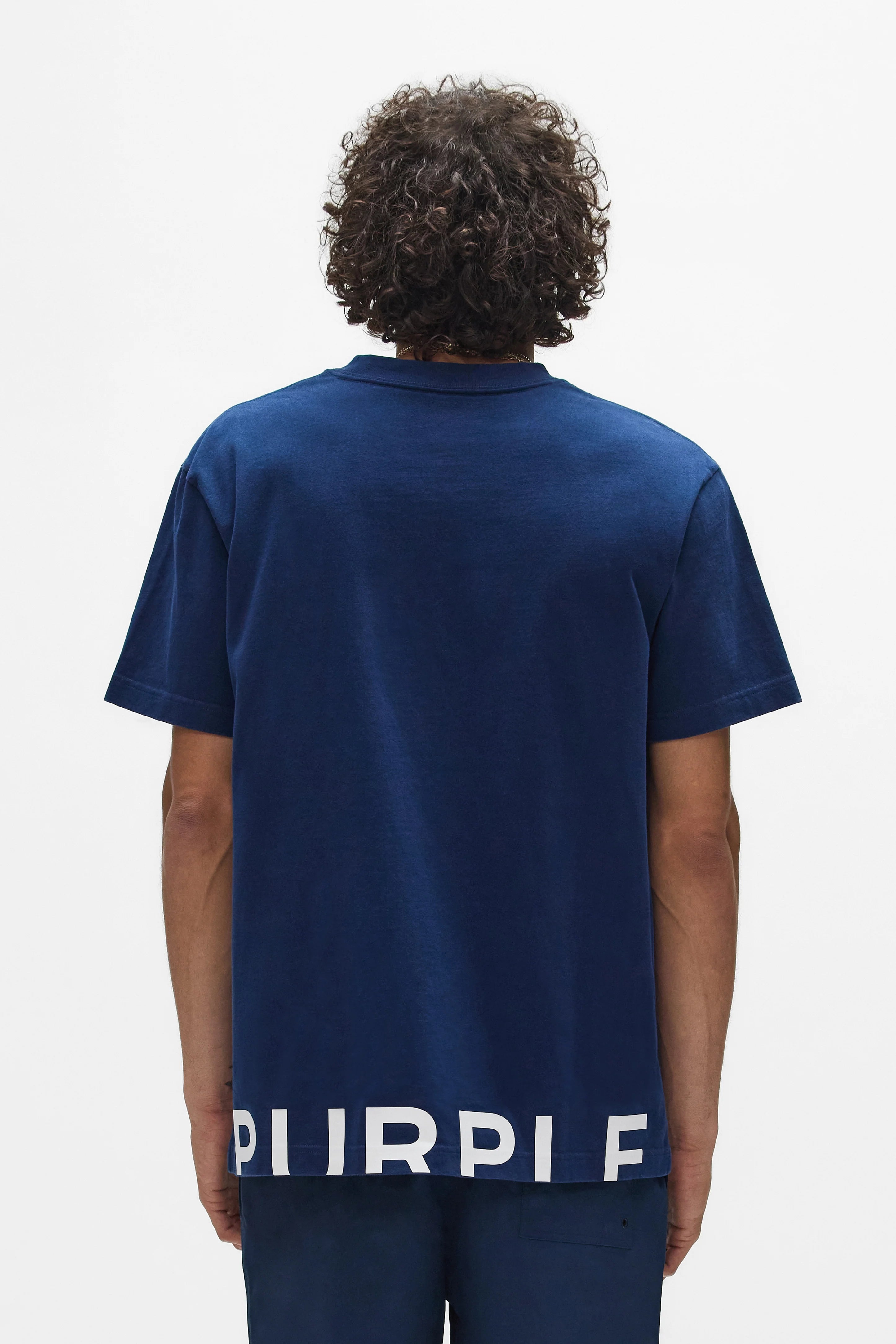 Purple Brand Wordmark Cut Tee