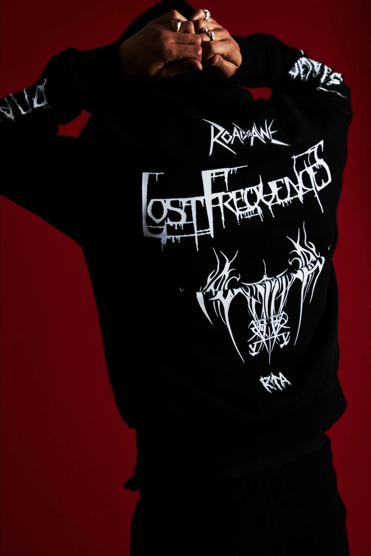 RTA Floyd & Rafa Zip Up Sweatsuit | Black Metal Road To Awe