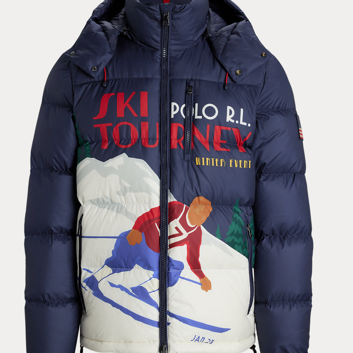 Polo Ralph Lauren The Gorham Skier-Print Down Jacket