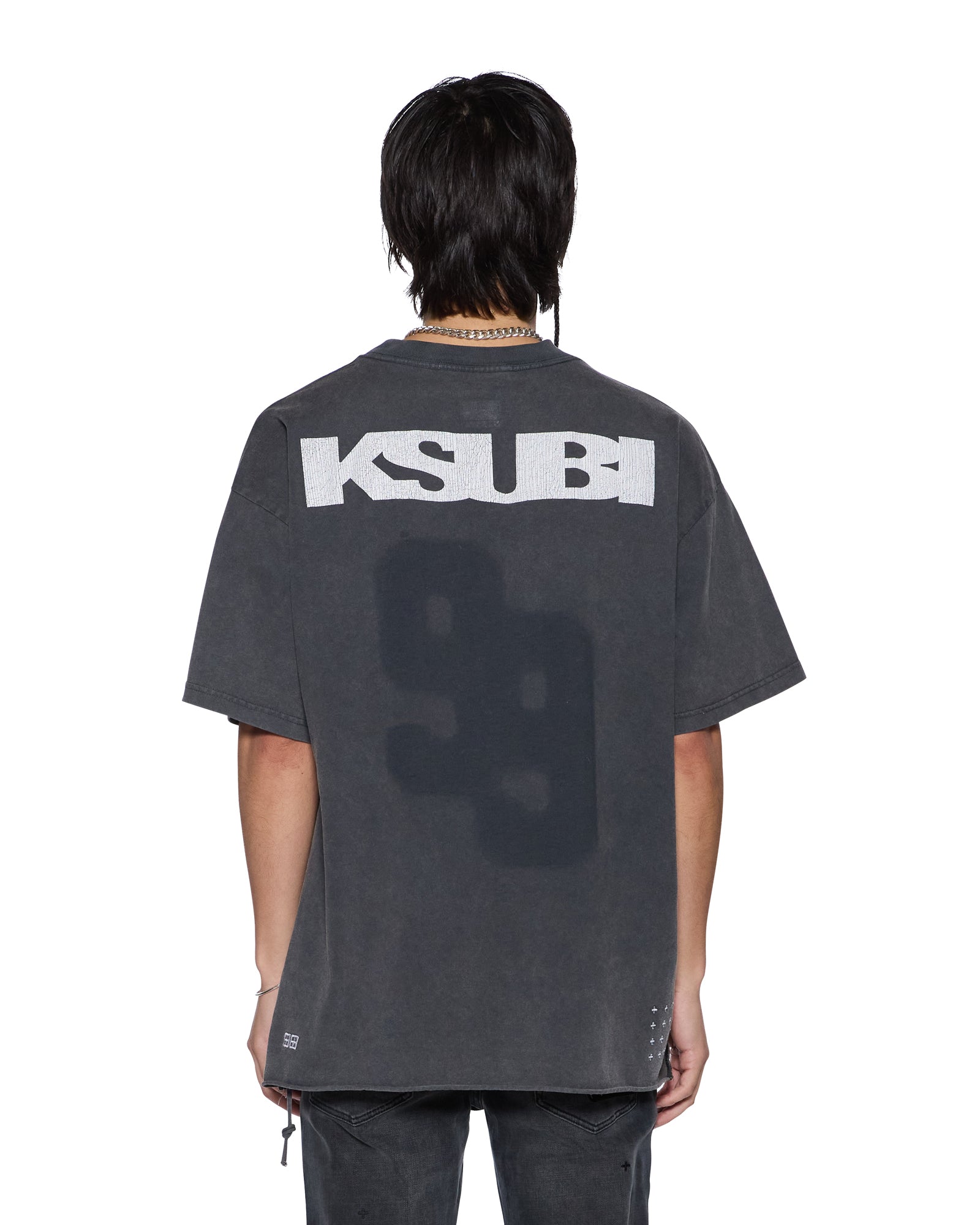 Ksubi Rugged Ekcss SS Tee Blasted Black