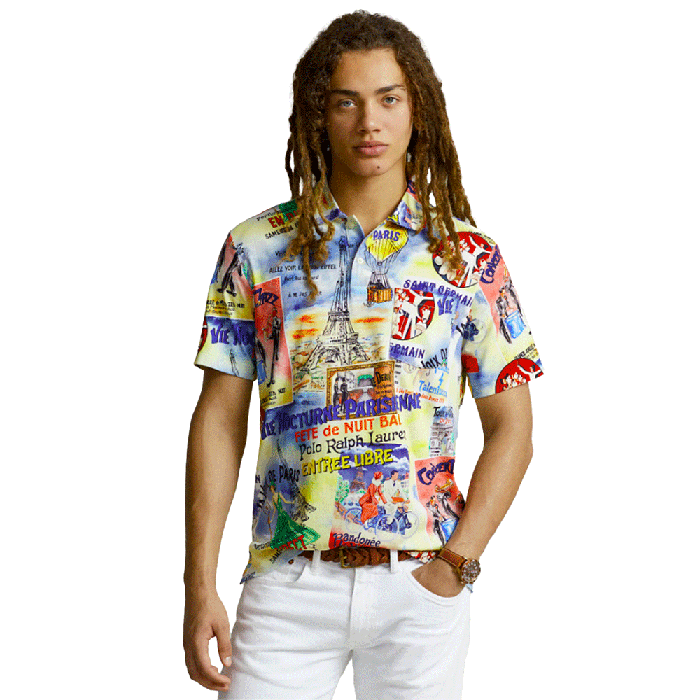 Polo Ralph Lauren Standard Fit Printed Jersey Polo Shirt