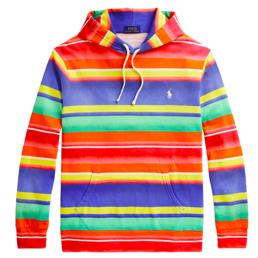 Polo ralph lauren spectra striped spa terry hoodie sale