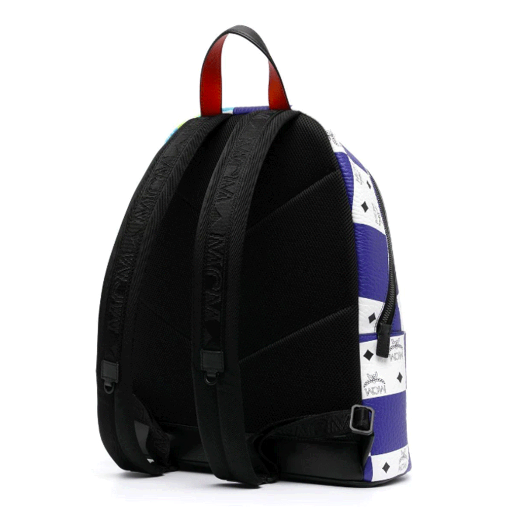 Mcm Medium Stark Checkerboard Monogram Backpack