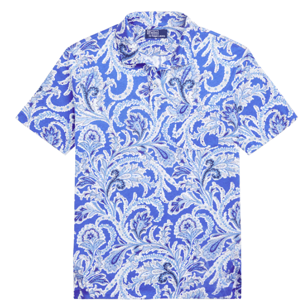 Polo Ralph Lauren Standard Fit Paisley Lisle Polo Shirt