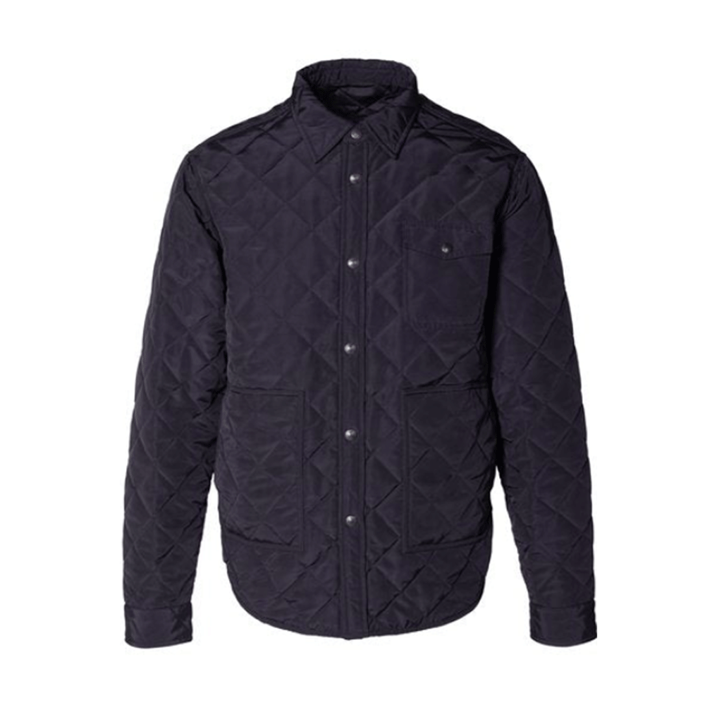 Schott Down-filled Quilted Shirt Jacket