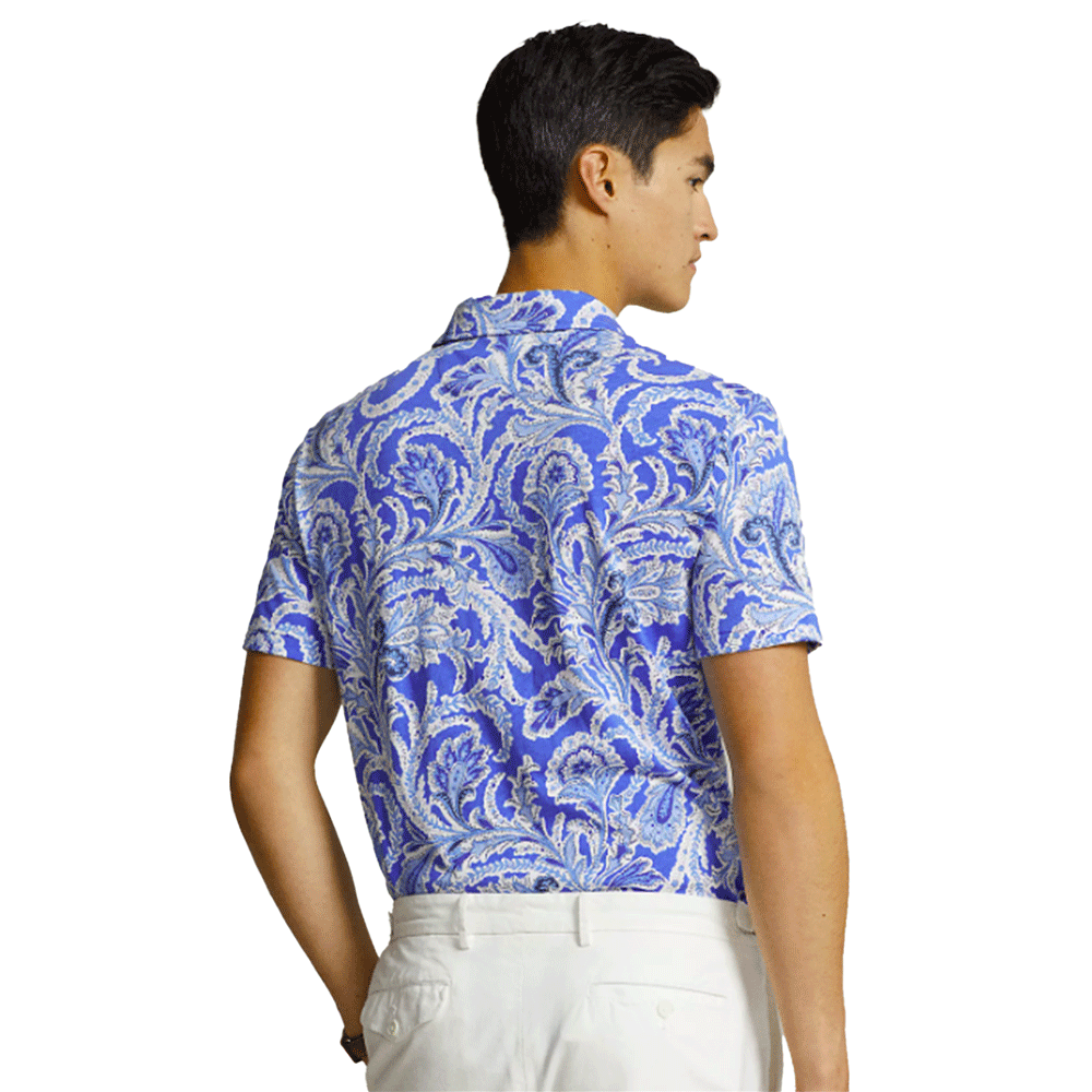 Polo Ralph Lauren Standard Fit Paisley Lisle Polo Shirt