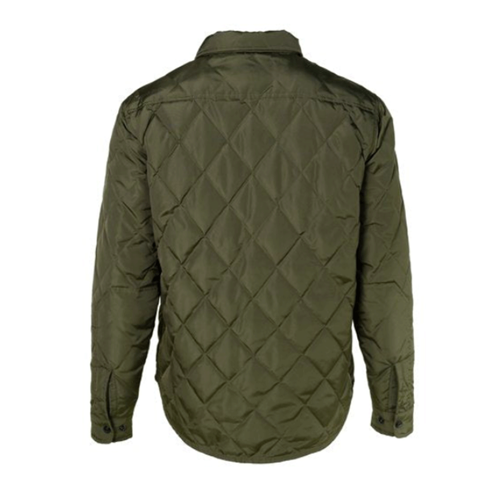 Schott Down-filled Quilted Shirt Jacket