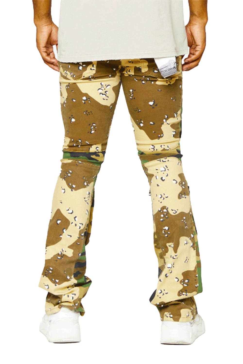 Valabasas "Dual Soldier" Camo Stacked Flare Jean