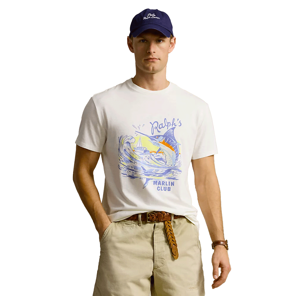 Polo Ralph Lauren Classic Fit Slub Jersey Graphic T-Shirt