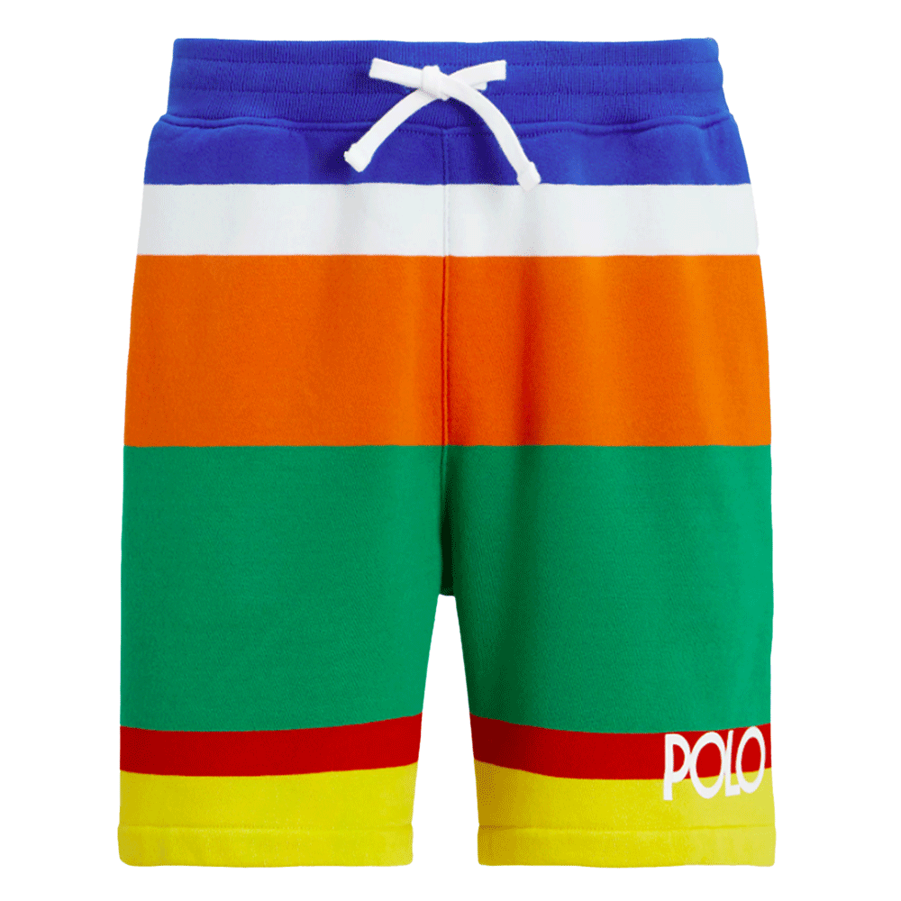 Polo Ralph Lauren 6-Inch Logo Striped Fleece Short