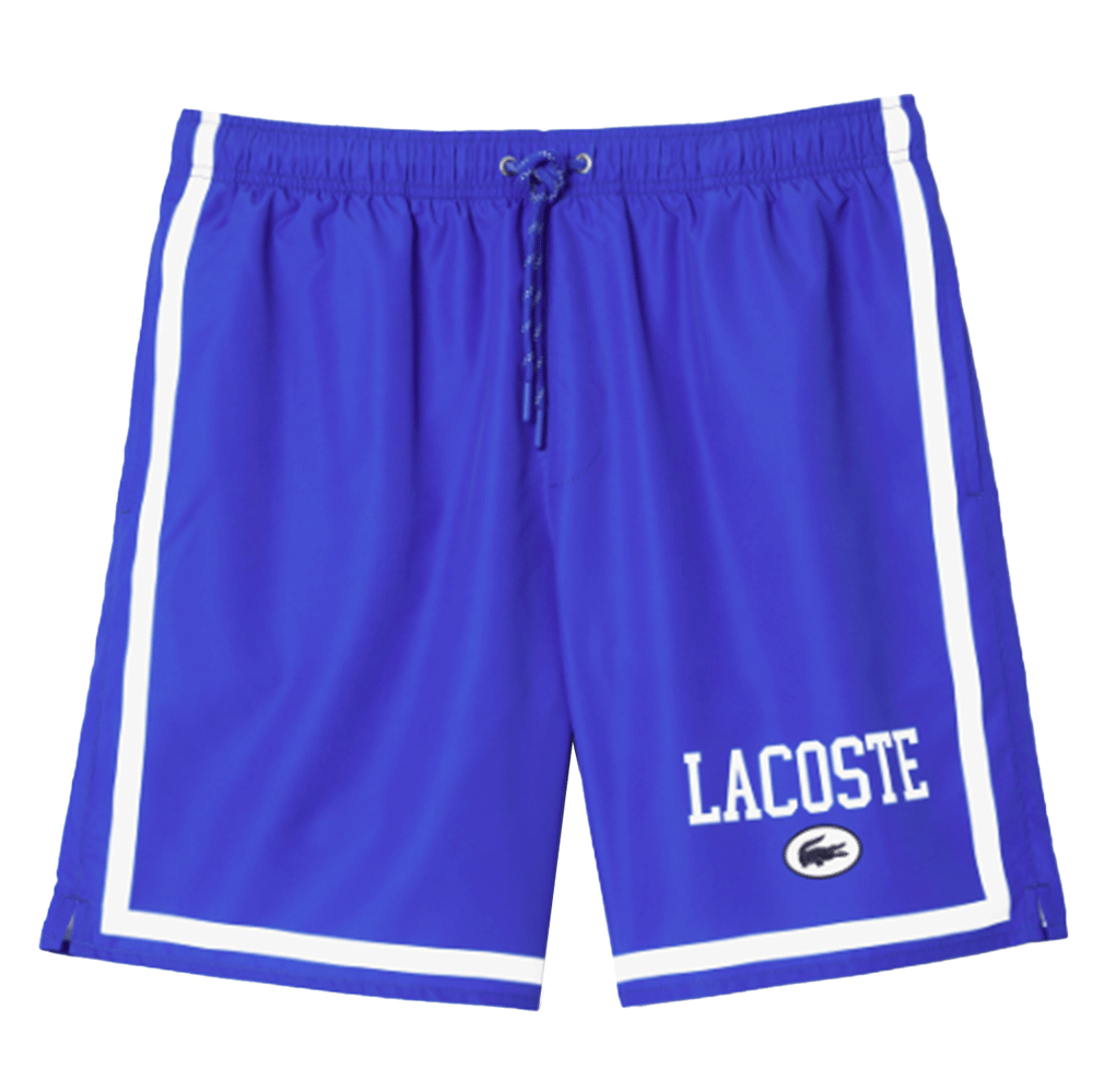 Lacoste Men’s Logo Printed Swim Trunks