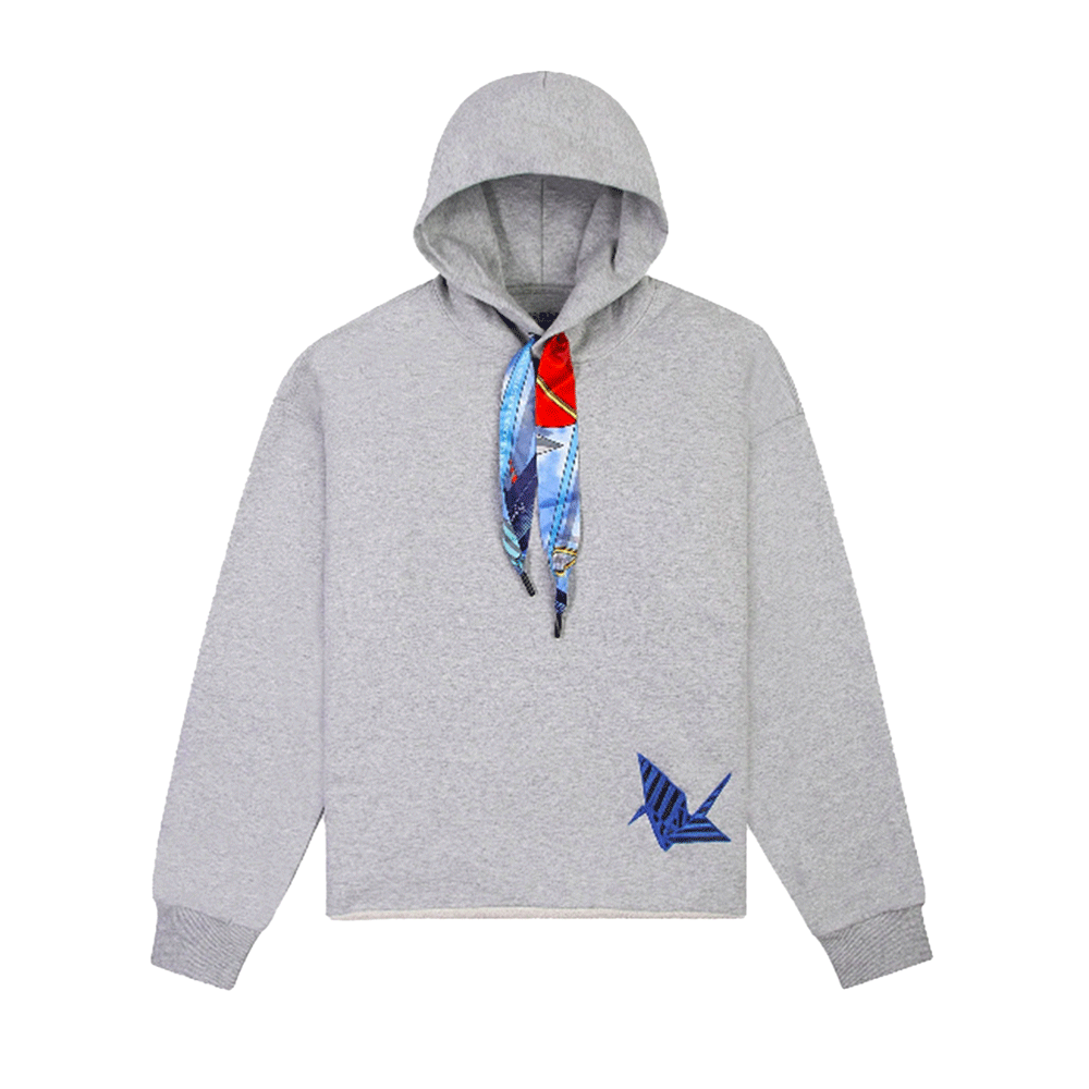 Paper Planes Cranes Scarf-Tie Hoodie