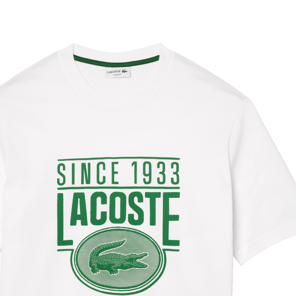 Lacoste Men’s Loose Fit Cotton Jersey Print T-Shirt