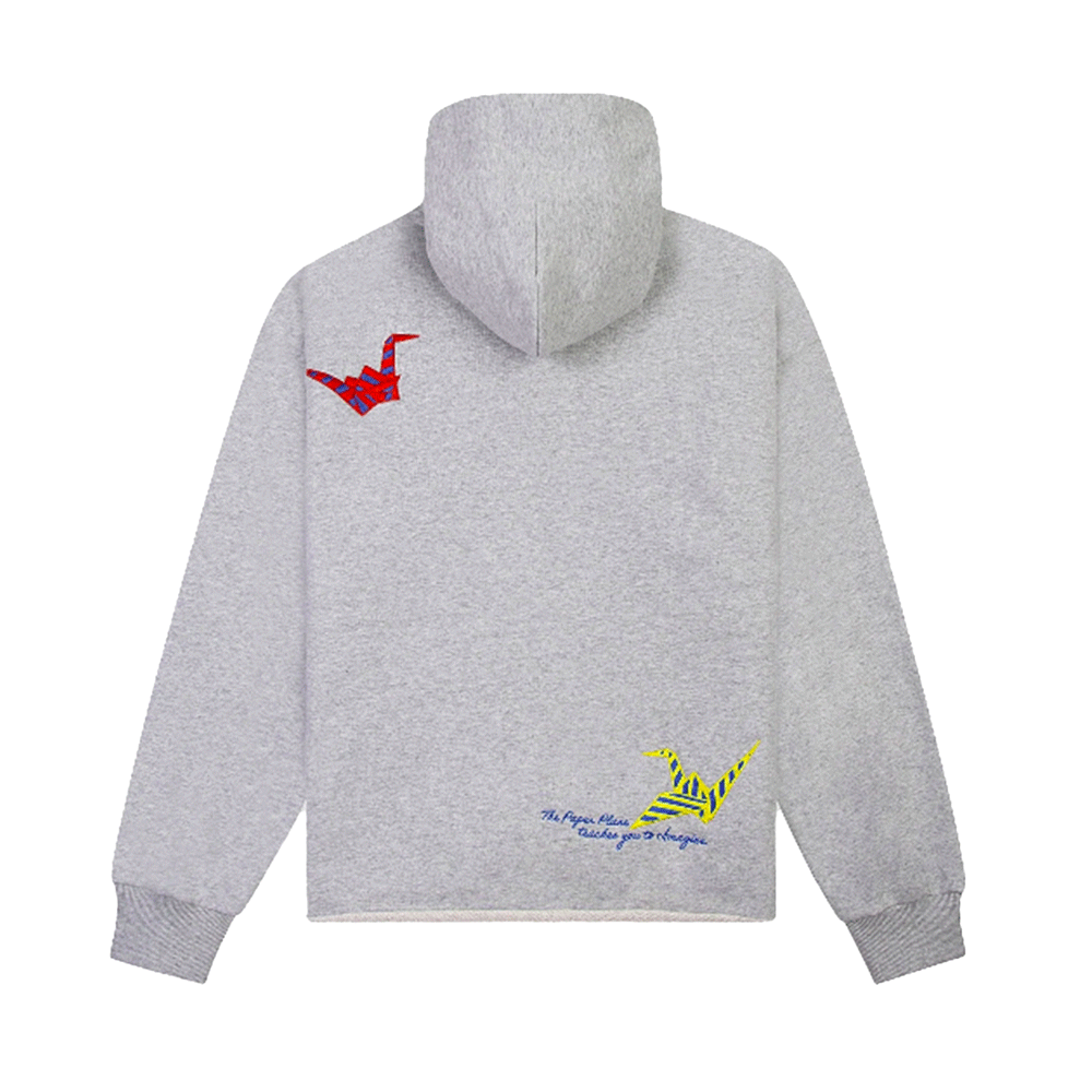 Paper Planes Cranes Scarf-Tie Hoodie