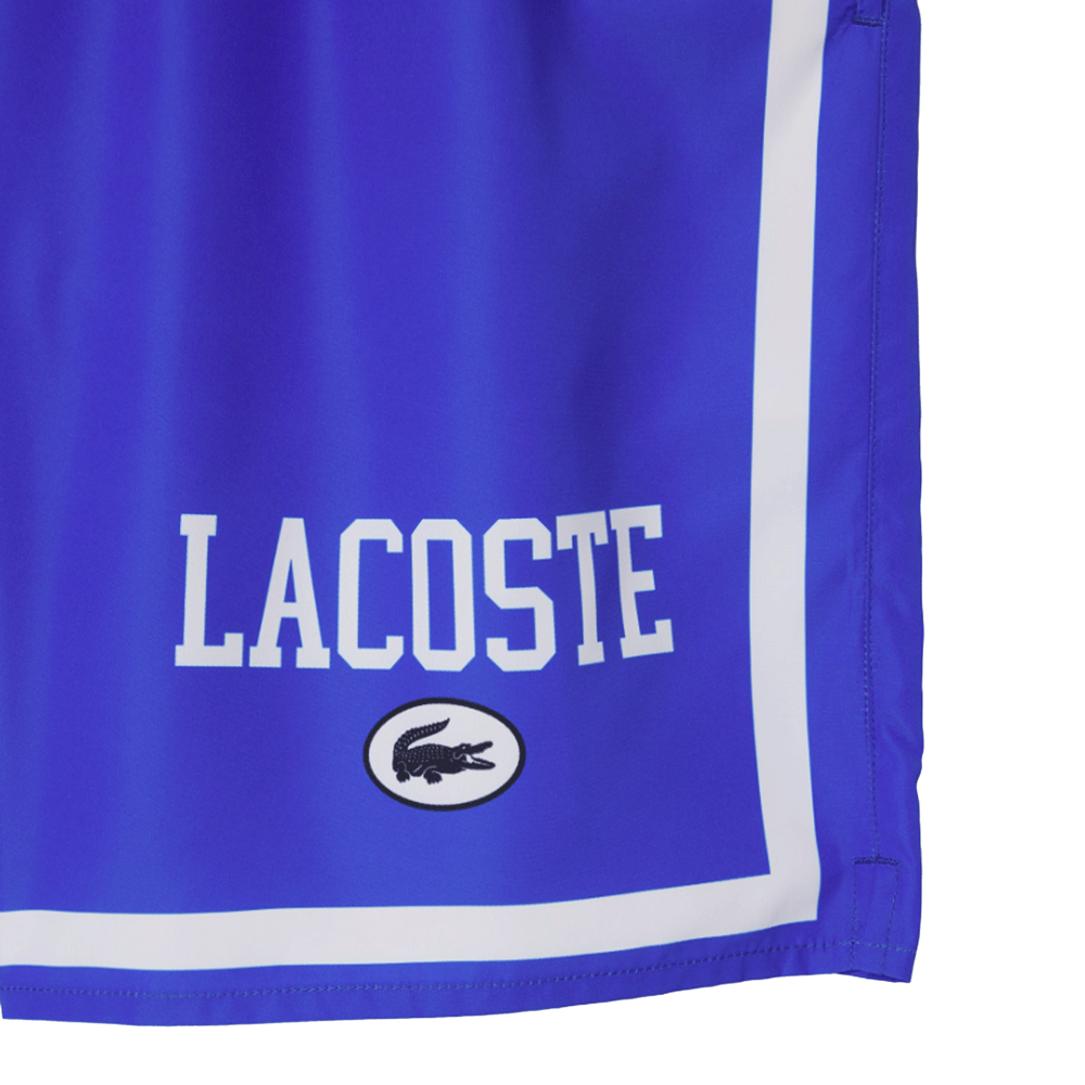 Lacoste Men’s Logo Printed Swim Trunks