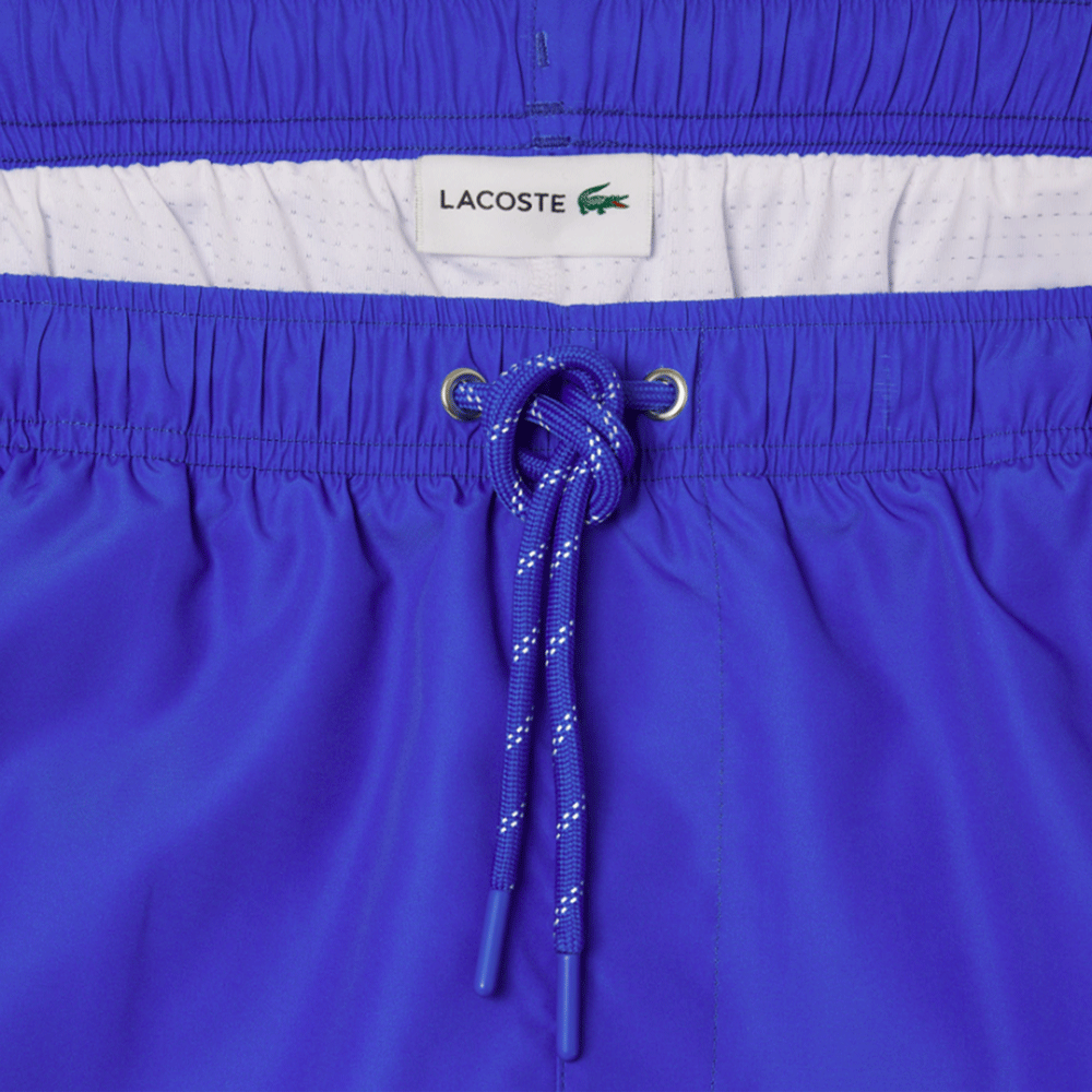 Lacoste Men’s Logo Printed Swim Trunks