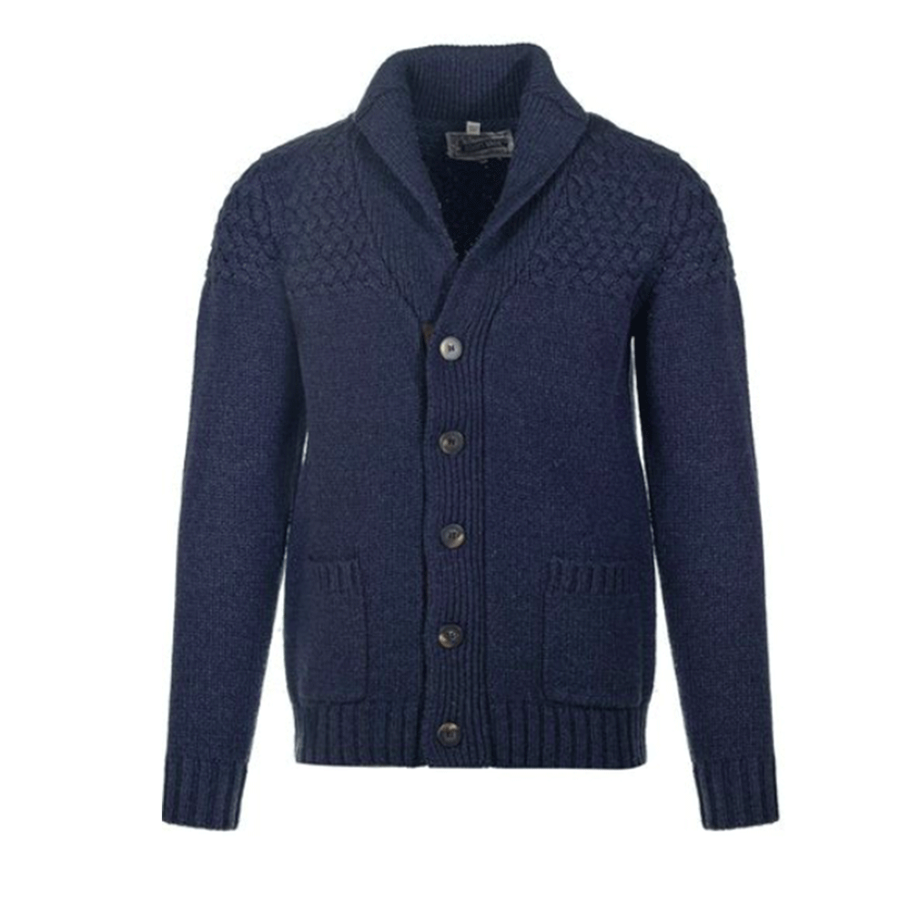 Schott Wool Blend Basketweave Cardigan