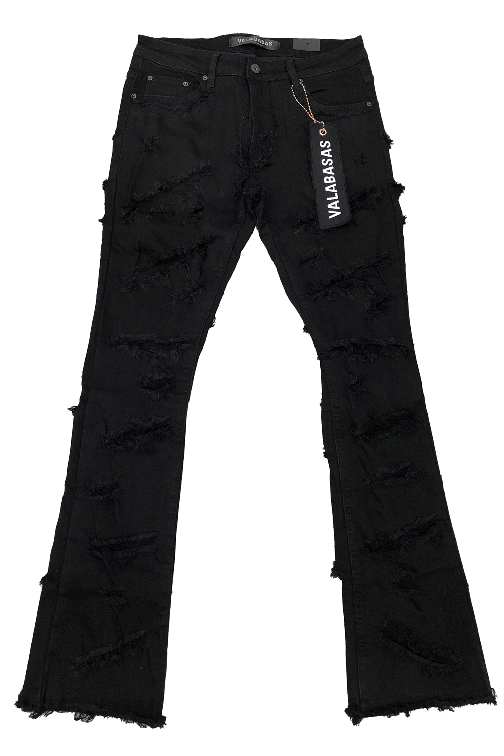 ☆国内完売VALABASAS\"FURY\" Black Stacked Jeans FURY