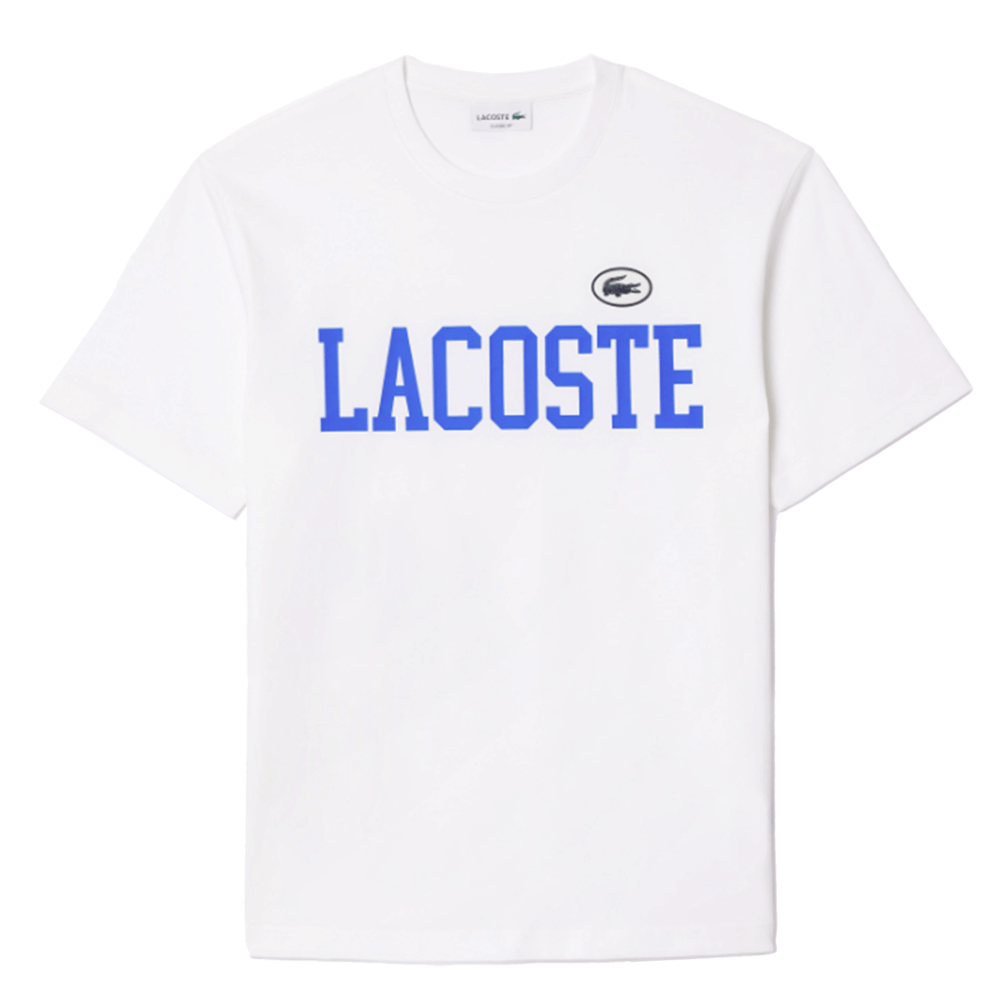 Lacoste Men’s Cotton Print & Badge T-Shirt