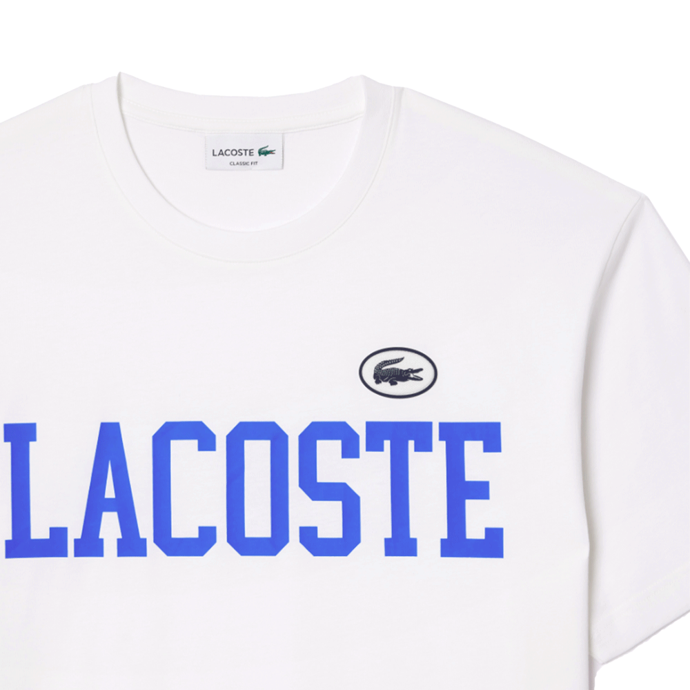 Lacoste Men’s Cotton Print & Badge T-Shirt