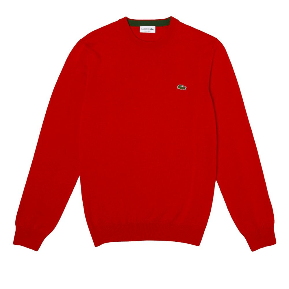 Lacoste Men's Organic Cotton Crew Neck Sweater