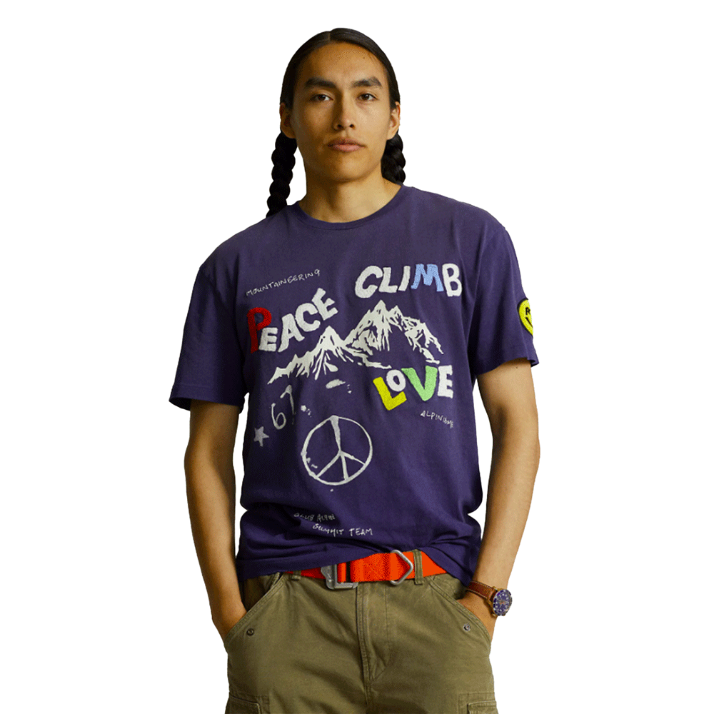 Polo Ralph Lauren Classic Fit Peace Climb Love T-Shirt