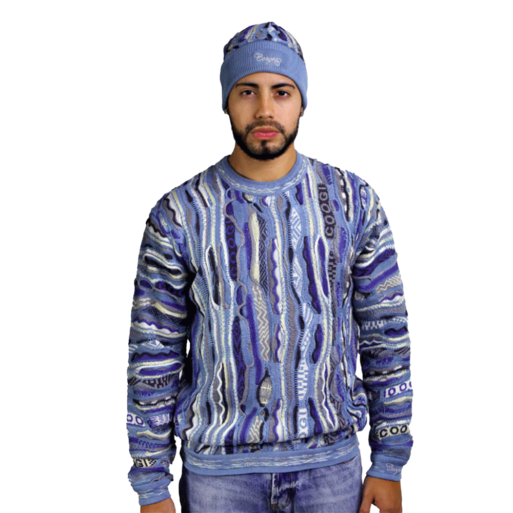 Coogi Pacific Blue Crewneck