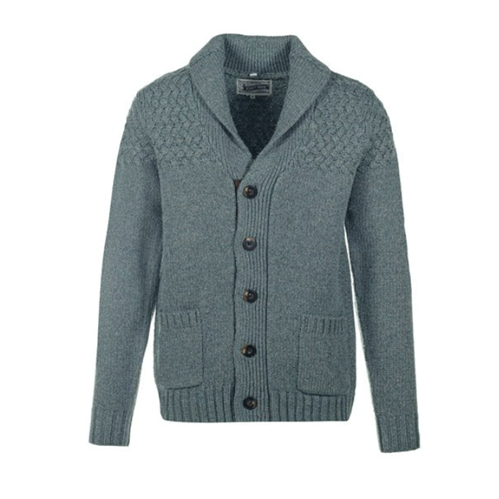 Schott Wool Blend Basketweave Cardigan