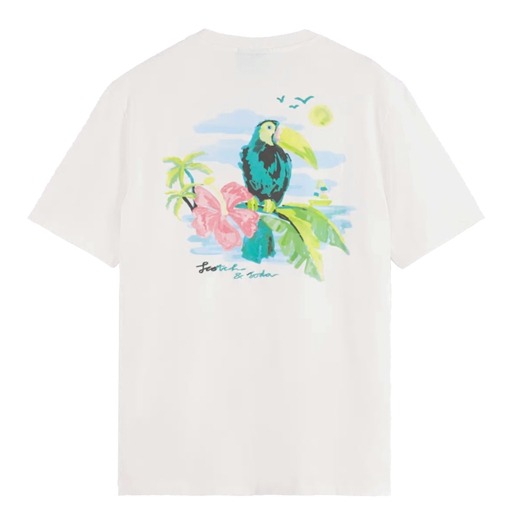 Scotch & Soda Front Back Artwork T-Shirt