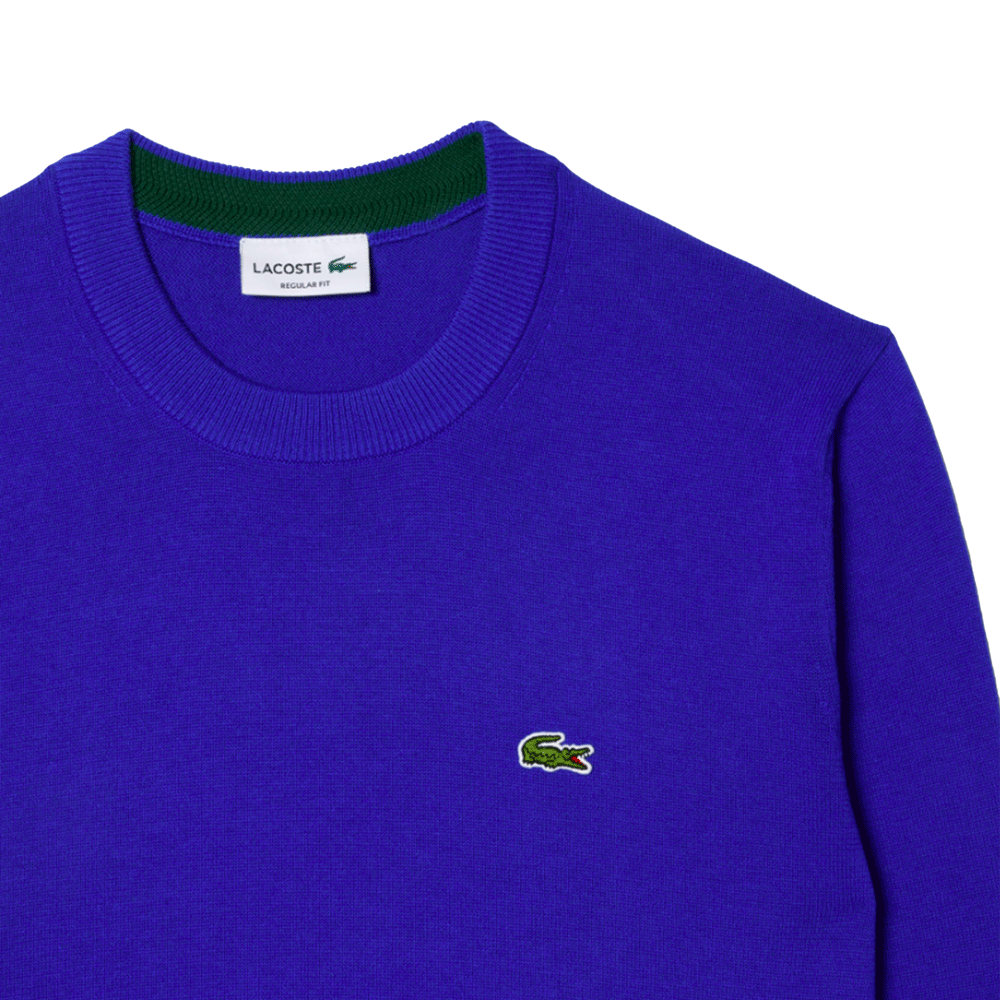 Lacoste Men's Organic Cotton Crew Neck Sweater