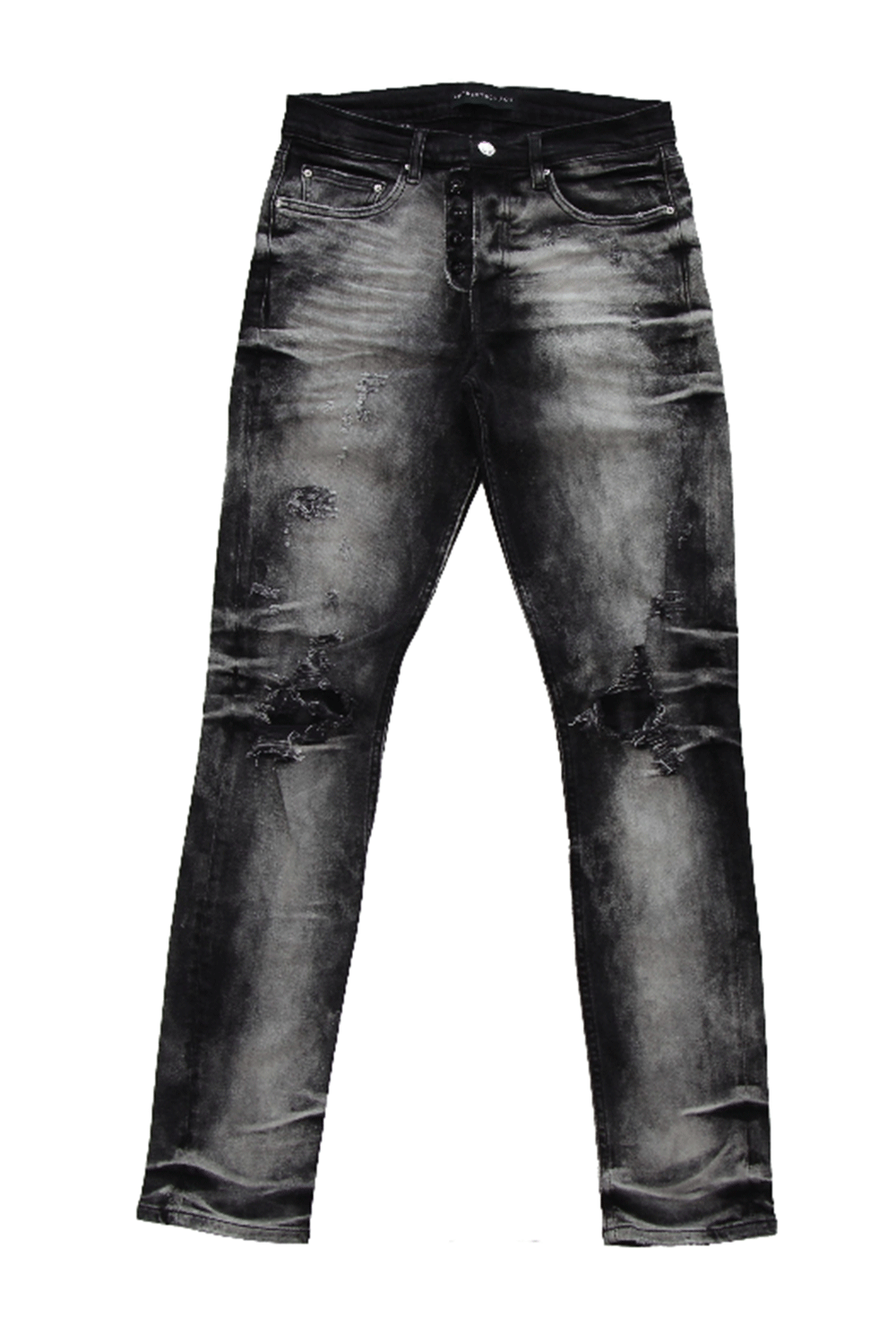 Art Meets Chaos Denim Black Jeans