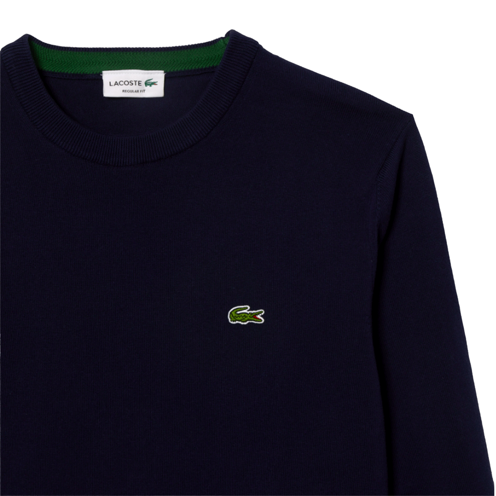 Lacoste Men's Organic Cotton Crew Neck Sweater