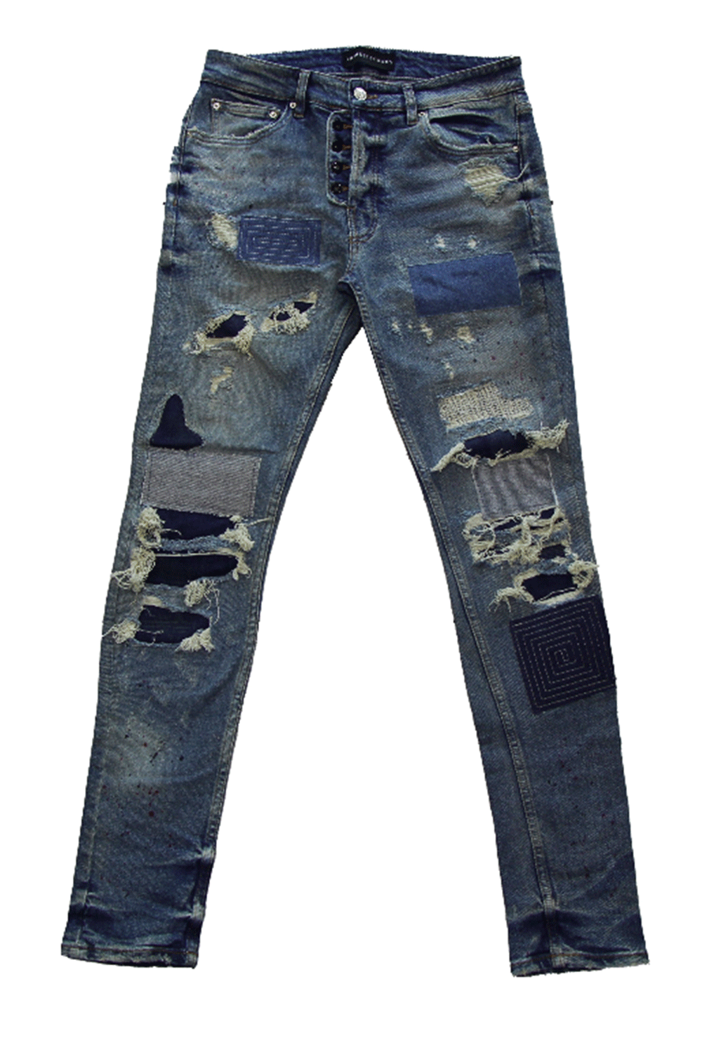 Art Meets Chaos Ripped Super Skinny Jeans