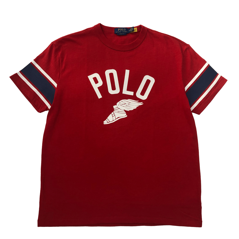 Polo Ralph Lauren Uneven Jersey Polo Track Graphic T-Shirt