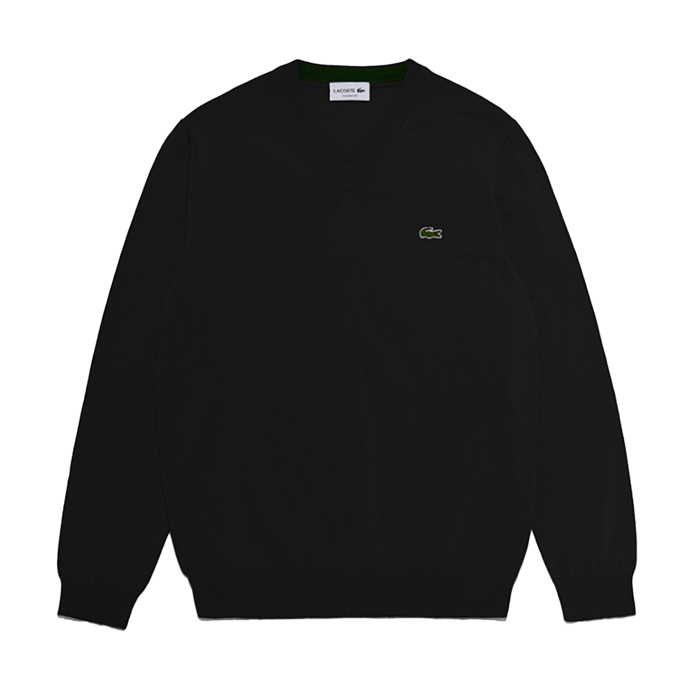 Lacoste Men's V-Neck Organic Cotton Sweater