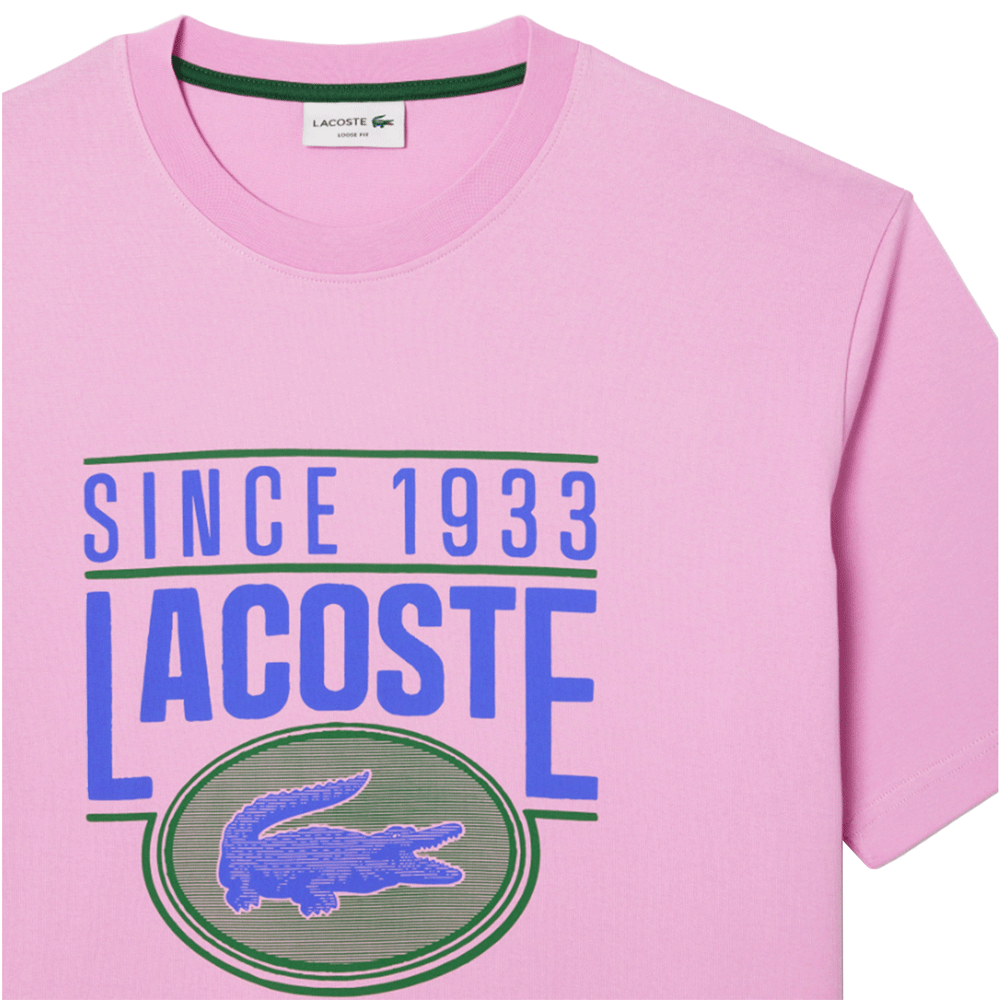 Lacoste Loose Fit Front Large Crocodile T-Shirt