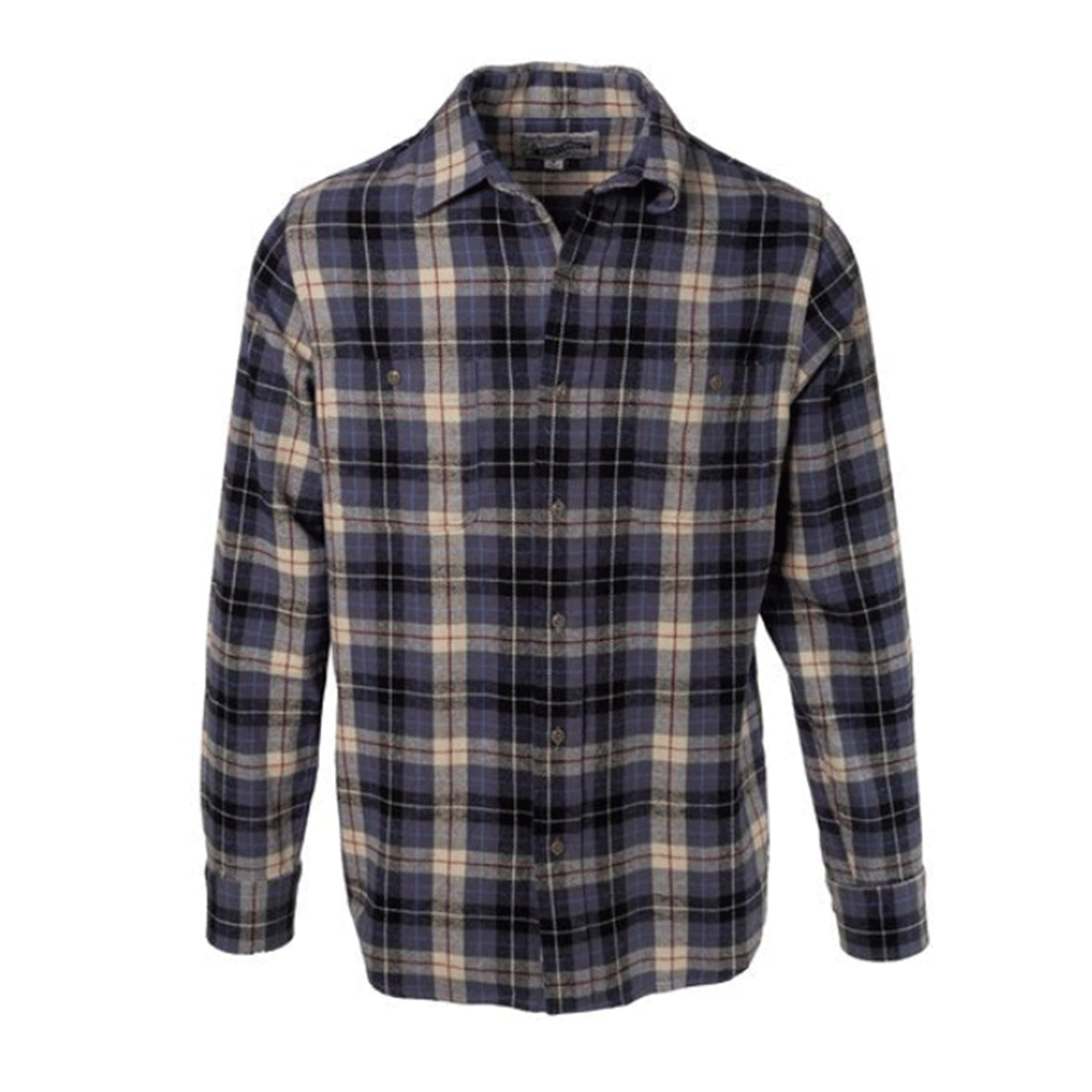 Schott Plaid Cotton Flannel Shirt