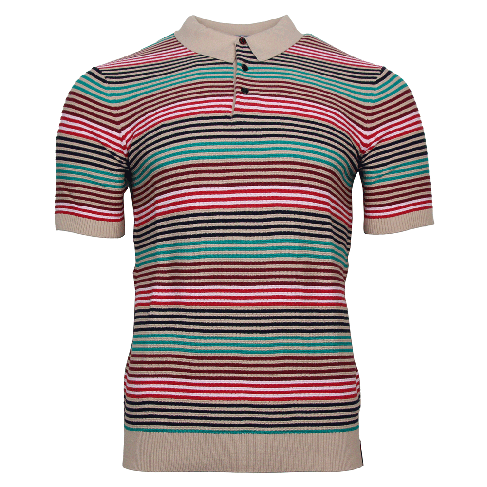 Scotch and Soda Mens Stripe polo Shirt